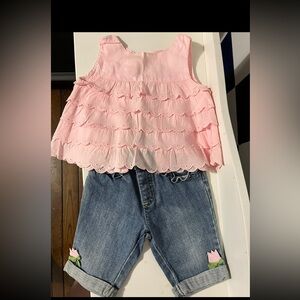 Gymboree tank and matching jeans.    Size12-18 months.